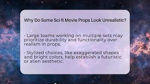 Why Do Some Sci-fi Movie Props Look Unrealistic? - The SciFi Reel