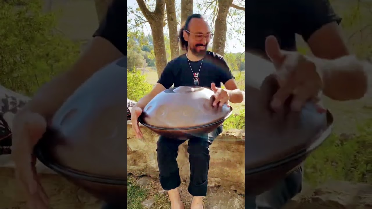 Jam avec mon compère de festival Dorian Lauvernier ! au singading_handpan_gathering 2023