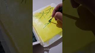 Sunlit Leaves Painting 🌿 | Relaxing Art Process