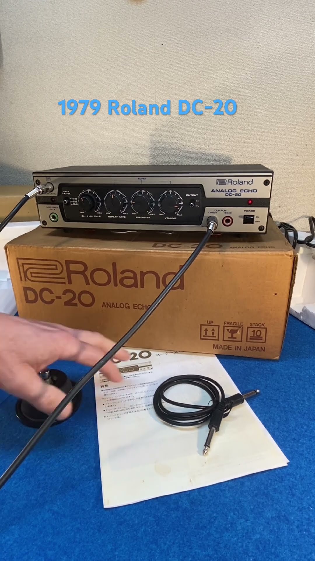 1979 Roland DC-20 BBD Echo from vintage Audio Nagoya #bbd #analog