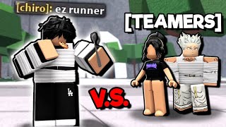 I Destroyed EVERY TEAMER in Roblox The Strongest Battlegrounds...