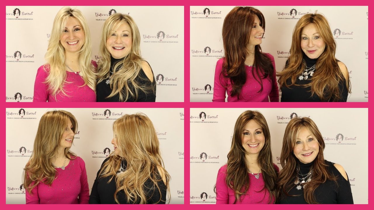 Парик Кэндис — все цвета корней (официальные видео Godiva's Secret Wigs)
