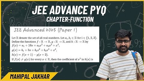 Let ℝ denote the set of all real numbers. Let 𝑎𝑖,𝑏𝑖∈ℝ for 𝑖∈{1,2,3}.Define the functions 𝑓:ℝ→ℝ,𝑔:ℝ→ℝ