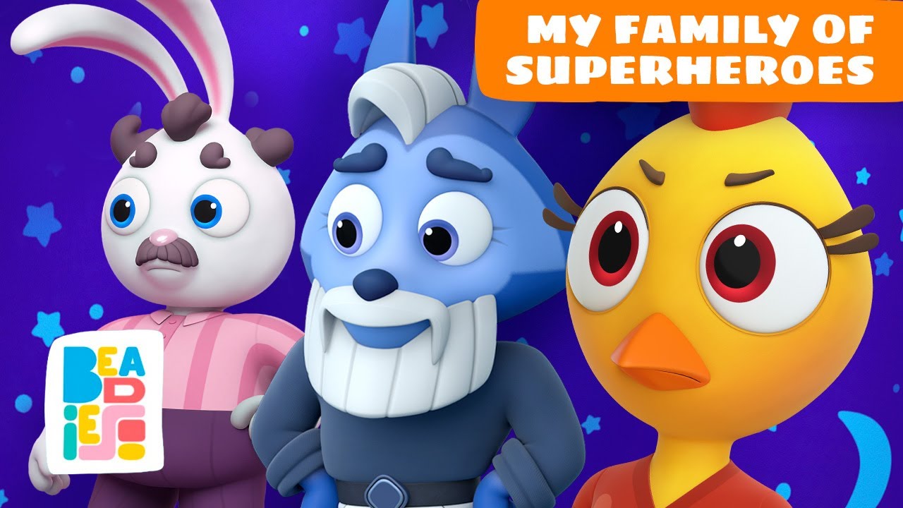 My superhero family: 11 fun stories | Beadies kids cartoons & lullaby