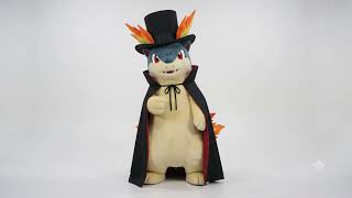 Introducing Quilava [Pokemon Mascot Costume Wearing Top Hat & Cape]