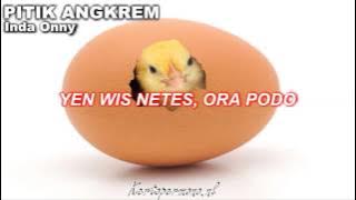 Pitik Angkrem Indah Onny  Karaoke , Jawa Karaoke, Javaans Karaoke .
