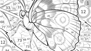 Coloring image of a butterfly on a leaf | Coloring Games screenshot 4