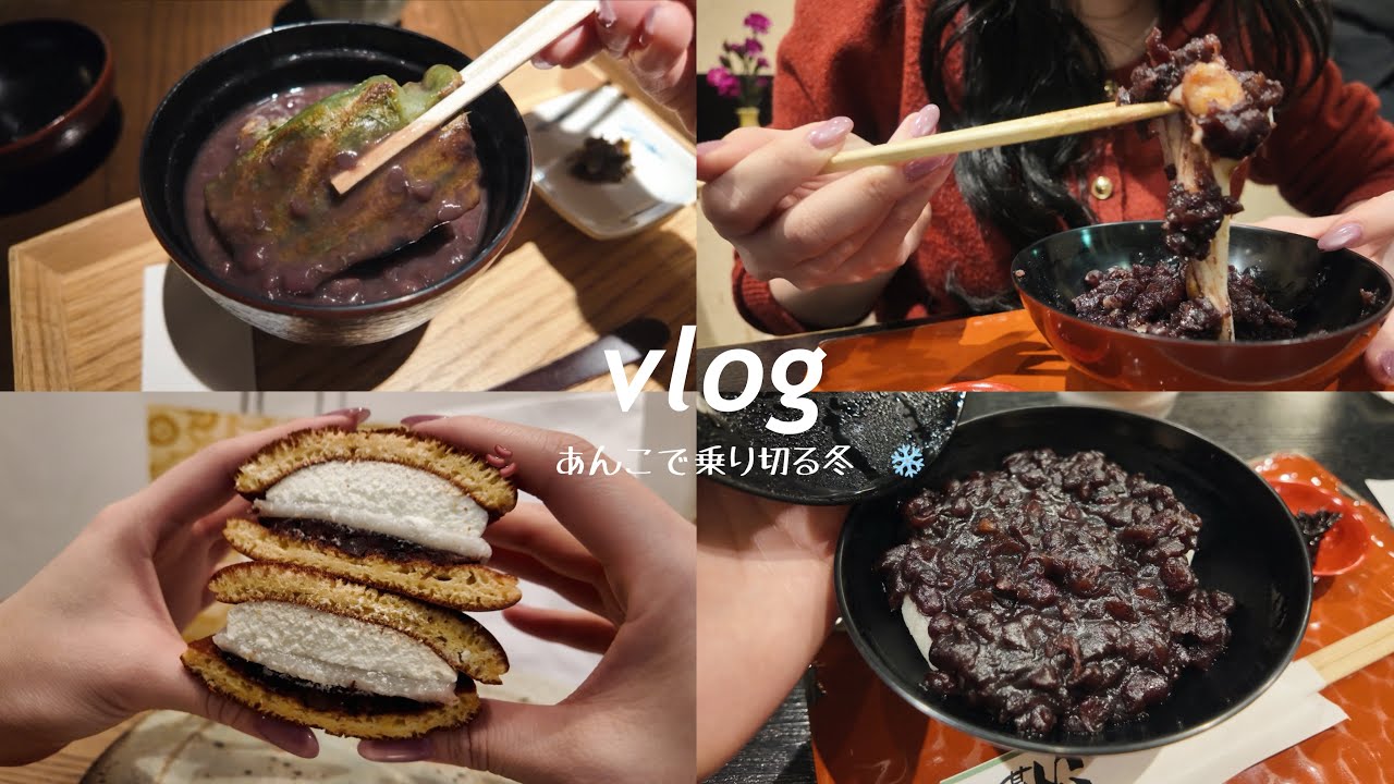 vlog.ほぼ毎日あんこを食べる女の日常. 🫘🥂❄️ぜんざい巡り| 中華飲み | 恵比寿 | 虎ノ門 | 門前仲町