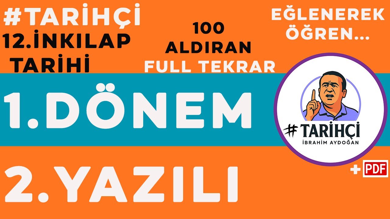 12.Sınıf İnkılap Tarihi 1.Dönem 2.Yazılı - Full Tekrar - 2025-2026