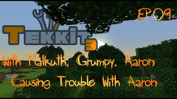 Lets Play Minecraft Tekkit Part 9: Me and Aaron causing Trouble