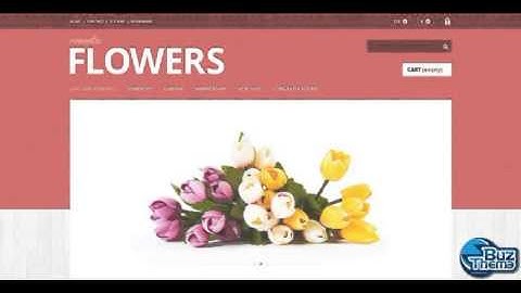 Download Flowers Shop PrestaShop Theme by  Cowboy TM PrestaShop Themes
