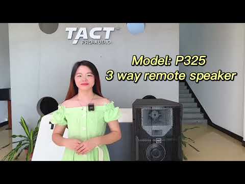 TACT PRO AUDIO 3 way remote double 15 inch pa speakers professional