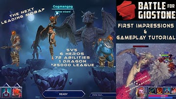 Battle For Giostone First look! Gameplay Tutorial & Overview