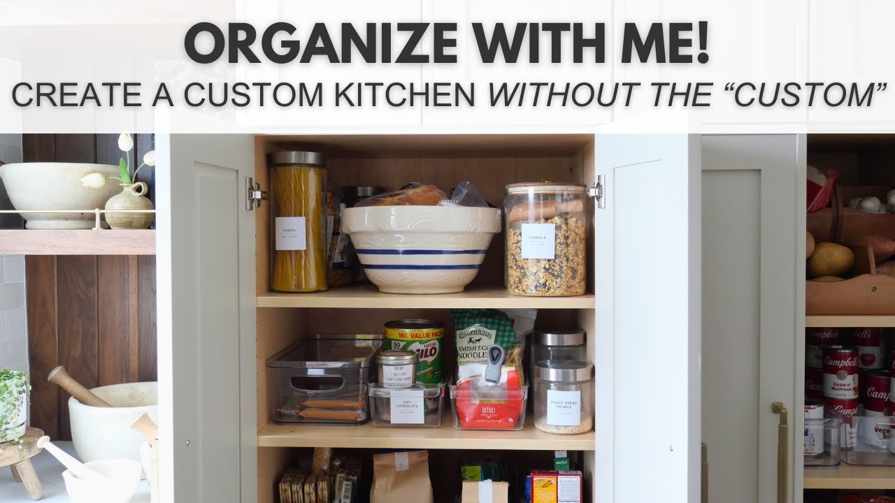 Create a Custom Organized Kitchen, Without the Custom Cost! Custom