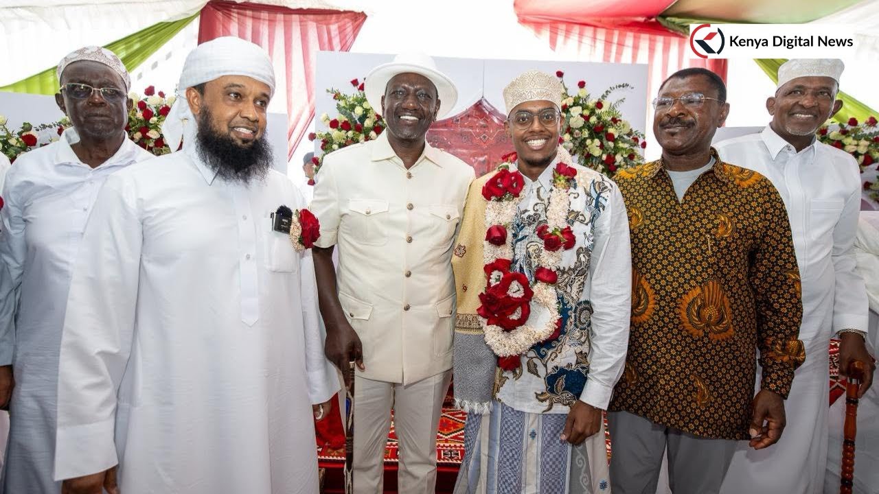President Ruto Graces the wedding ceremony of NIS Boss Noordin Haji's Son Mohammed Noordin Mohamed