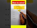 Exponent fraction math #maths #shorts