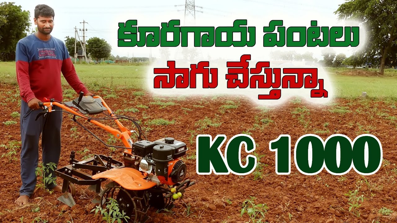 కూరగాయ పంటలు సాగుచేస్తున్నా ph:6302378179 KISAN CHOICE KC-1000 7HP POWER WEEDER.