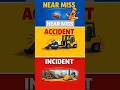 Incident, Accident, Near Miss | Simple Explanation 👷