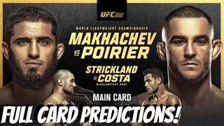 UFC 302 Makhachev vs Poirier Full Card Predictions & Breakdown!