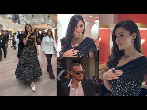 Hande Ercel At Big Doha Jewellery Event !Kerem Bursin Reaction