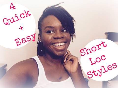 4 Quick Easy Styles For Short Locs Braids Twist