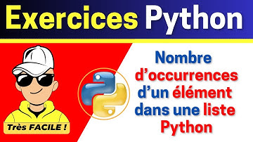 Exercice Python   nombre occurrences d