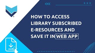How to access library subscribed e-Resources - Web app Net Worth