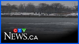 Stay off the icy Detroit River