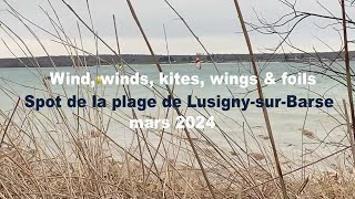 Spot de la plage de Lusigny-sur-Barse  - Wind, winds, kites, wings & foils - Mars 2024 by Catway 47 175 views 2 months ago 3 minutes, 24 seconds