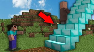 I climbed a RARE DIAMOND STAIRCASE in Minecraft!