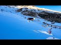 Switserland - Skieing in Grimentz - To base station village - Timelaps