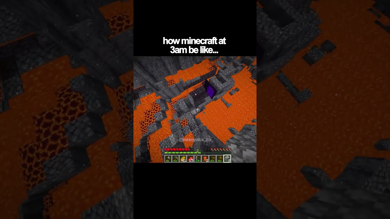 как выглядит майнкрафт в 3 часа ночи...