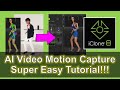 AI Video Motion Capture for iClone 8 | ThreeDPoseTracker | BVH to rlMotion | Easy Tutorial