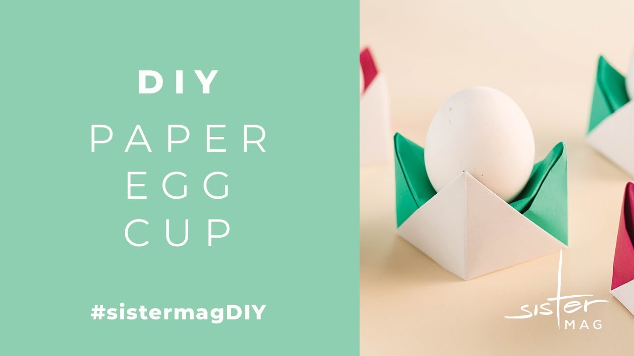 DIY Paper Egg Cup - easy origami 