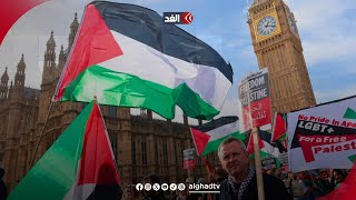 مظاهرات في عاصمتي بريطانيا وألمانيا للمطالبة بوقف الحرب الإسرائيلية على غزة