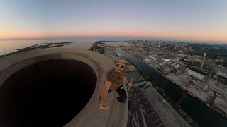Climbing the Tallest Chimney in Toronto
