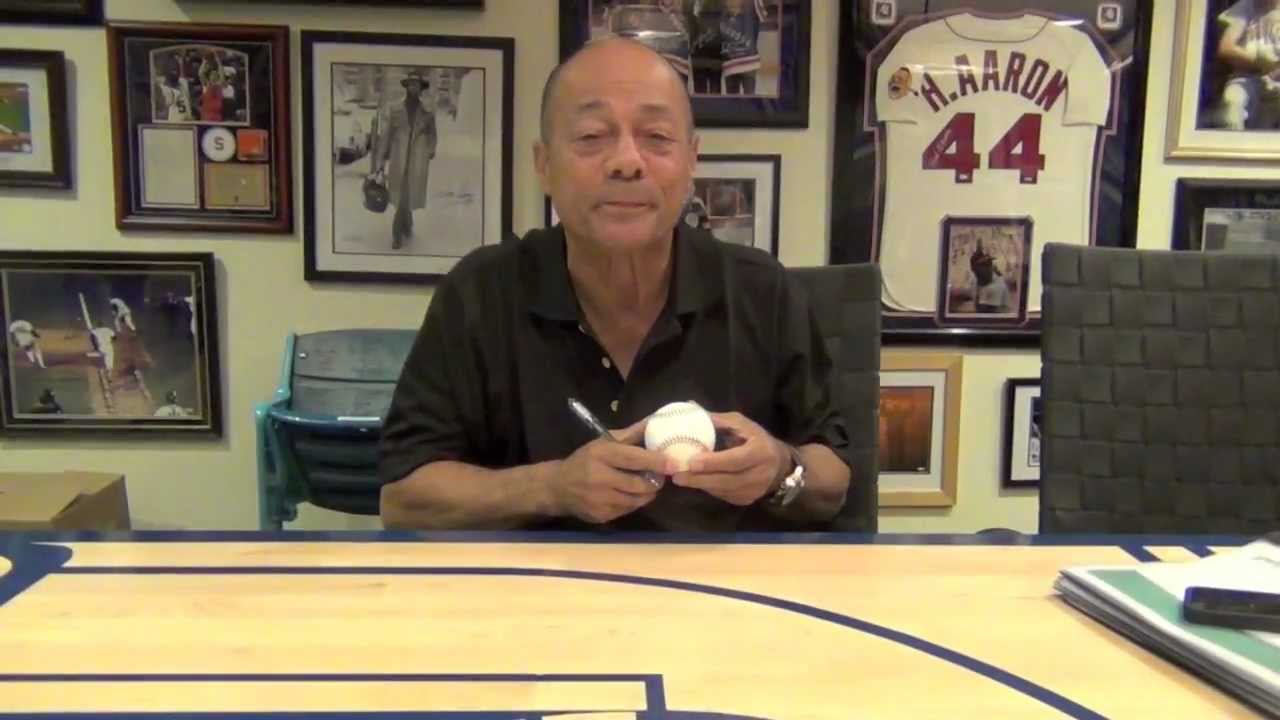 Roy White Signs Baseball For Contest Giveaway | Steiner Sports Memorabilia