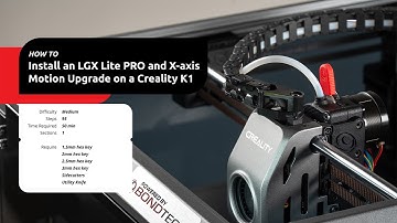 Upgrade the K1 series with LGX Lite PRO and X-Axis upgrade