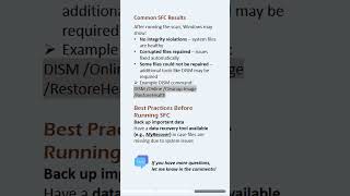 Does SFC Scannow delete your files? #file #delete