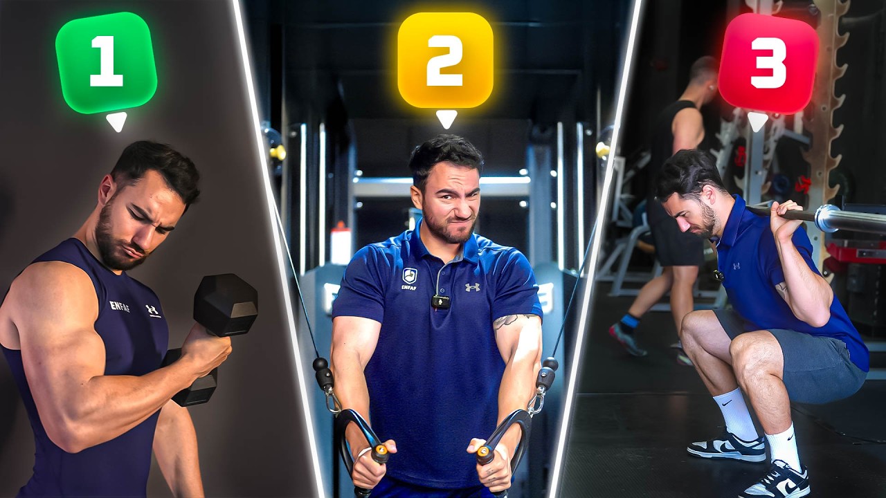Cómo ORDENAR los EJERCICIOS en el Gimnasio para ganar MÁS MÚSCULO (No hagas esto)