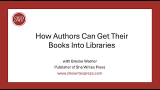 How Authors Can Get Their Books into Libraries