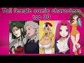 Tall female comic characters top30【Japan】