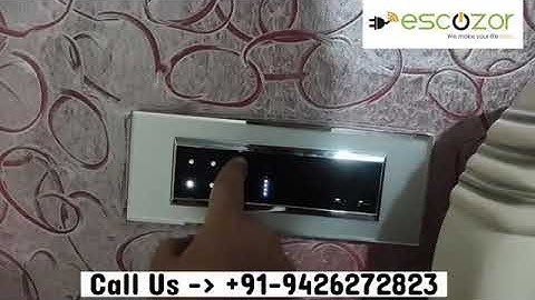 Touch Switches For Lights & Fan Control Using Touch,Remote,Mobile App & Voice Command by Escozor