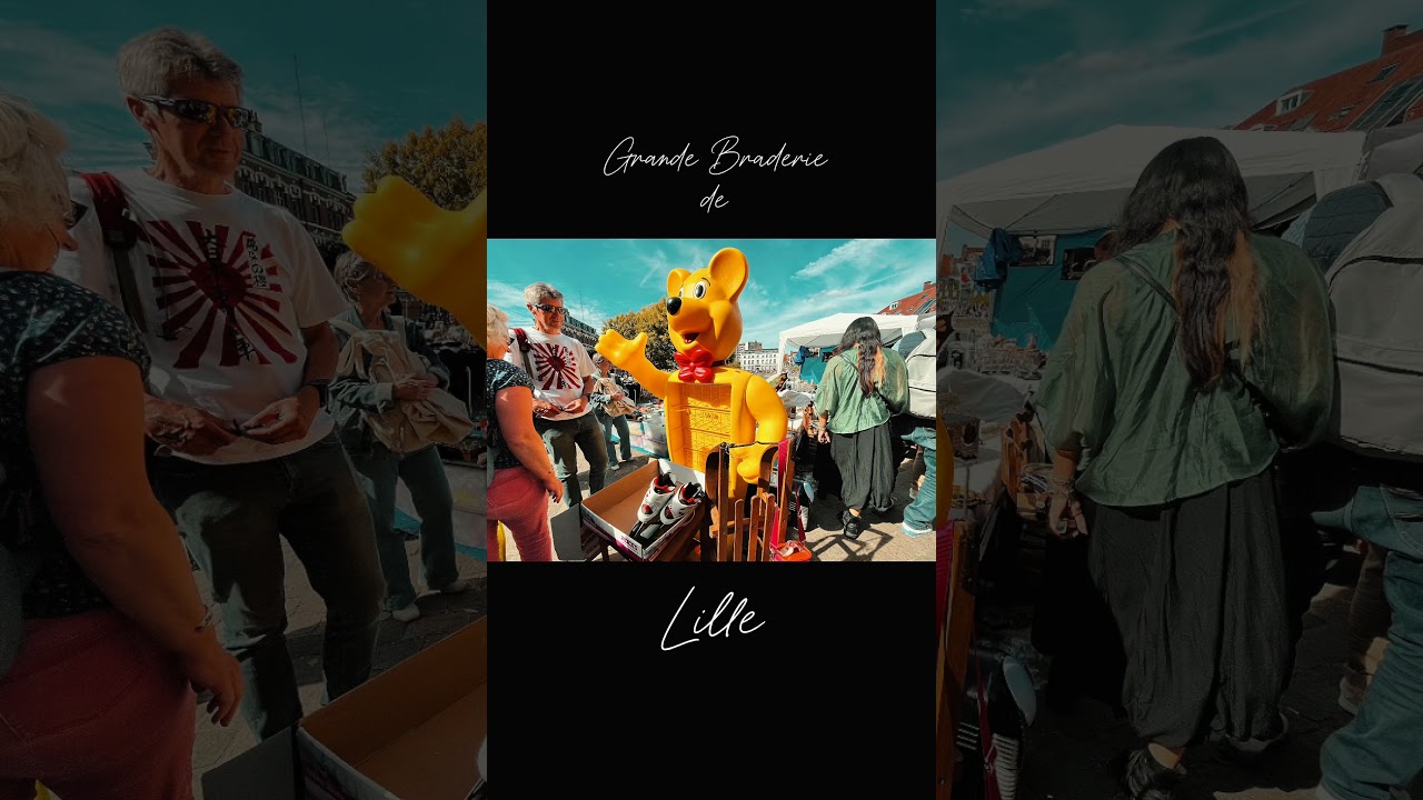 【Lille】Grande Braderie de Lille 2025 part 2/フランス・リールの街が丸ごと蚤の市に！アンティークやヴィンテージの掘り出し物を探しながらぶらっと街歩き✨