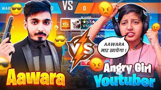 Breaking 99 Winning Streak Of Angry Girl Youtuber 🤬 Aawara vs D5 FF | FREE FIRE MAX