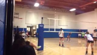 Eunice Playing Her 1St Volleyball Game