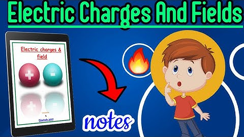 | Electric charge and field | Class 12th| Physics chapter 1| Best NOTES | @Edustudy_point