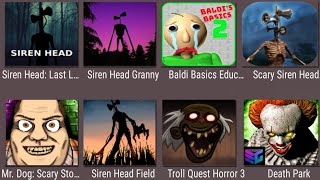 Siren Head,Granny Siren Head,Baldi Basics Education,Scary Siren Head,Mr.Dog,Troll Quest Horror 3, screenshot 5