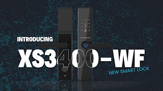 Tuchware Xs3400Wf Smart Door Handle Lock With Wifi, Fingerprint, Rfid, Keypad, Mortise, And Cylinder