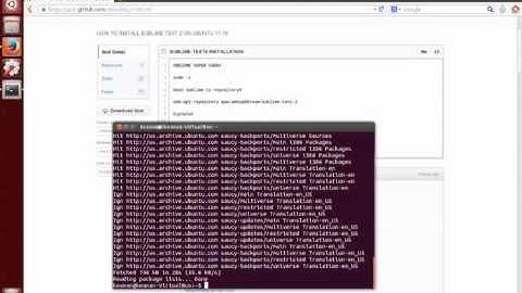 Installing Sublime Text and writing some HTML!